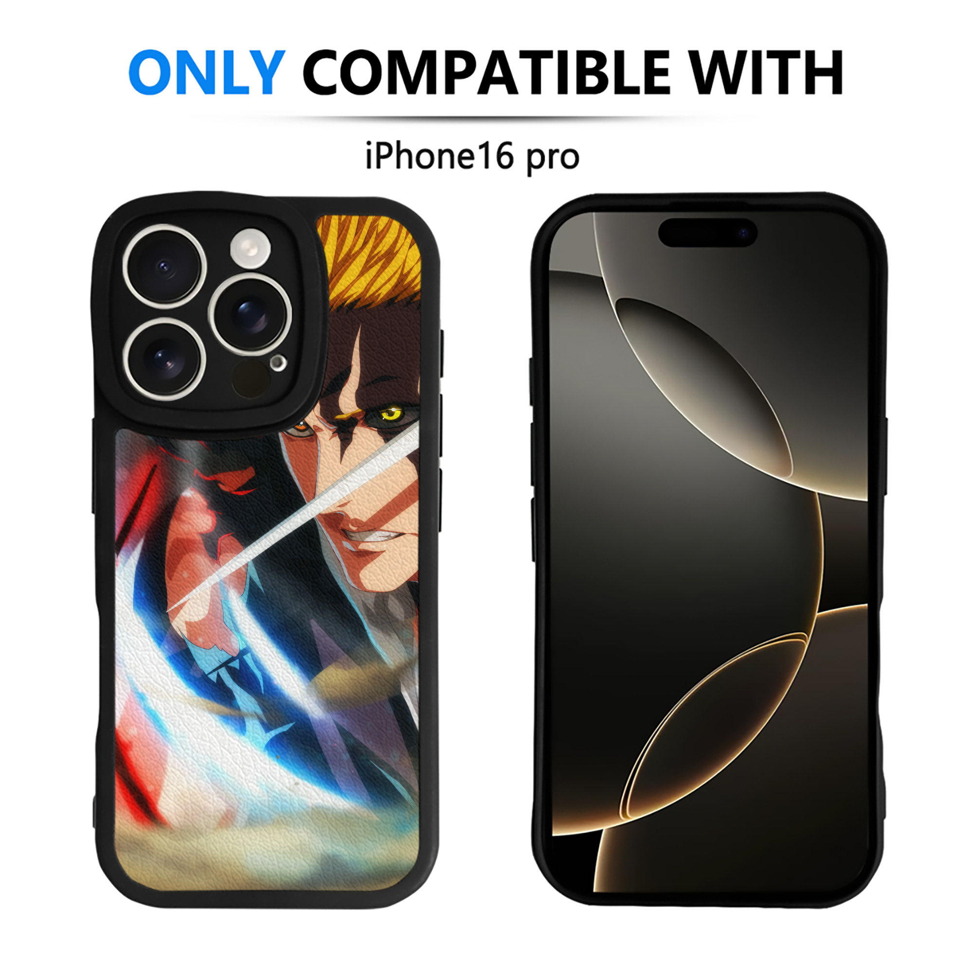 （画像用） ブリーチ BLEACH 【iPhone 16シリーズ対応】シリコンスマホケース（レザー調） 材質：シリコン